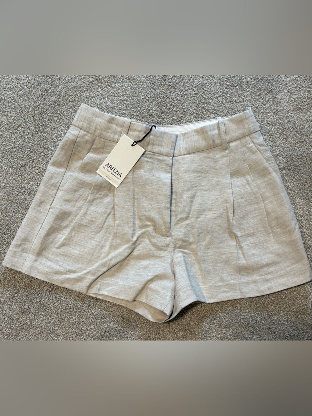 Aritzia Wilfred Effortless Linen Mini Short